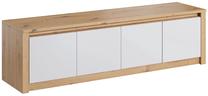 Komoda Gala Meble Malta K4D, ruda sp./balta sp., 47 cm x 170 cm x 43 cm