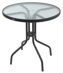 Lauko stalas Cattara Terst, juoda sp., 70 cm x 70 cm x 72 cm