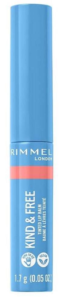 Lūpu balzams Rimmel London Kind & Free Tinted Lip Balm, 1.7 g, 004 hibiscus blaze