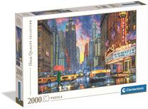 Dėlionė Clementoni Rainy Manhattan 32086, 66.8 cm x 97.5 cm, 2000 vnt., įvairių spalvų