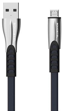 Kabelis Somostel USB - Micro-USB SMS-BW02 USB, Micro USB, 1 m, melna krās.