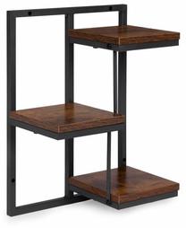 Sieninė lentyna ModernHome ME-ATS05, ruda sp./juoda sp., 45.5 cm x 19 cm x 32.5 cm