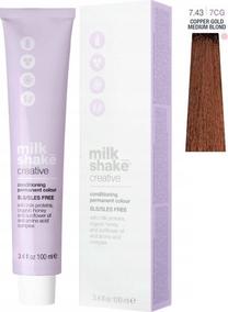 Matu krāsa Milk_Shake Creative, medium copper golden blonde krās., 7.43 7CG, 100 ml