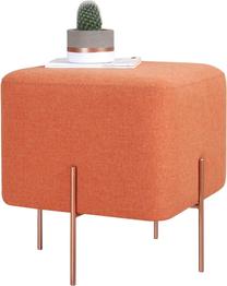 Pufas Hanah Home Copper 53, oranžinė sp./vario sp., 40 cm x 40 cm x 42 cm