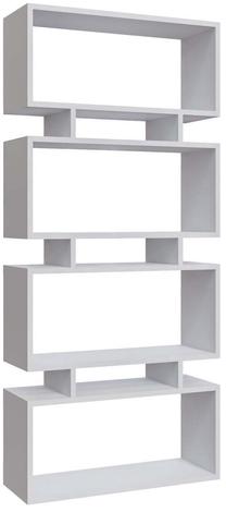 Pastatoma lentyna Kalune Design Langdon 935CMN1116, balta sp., 161 cm x 25 cm x 72 cm