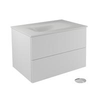 Vonios spintelė su praustuvu Besco Akya Classic, balta sp., 52.5 cm x 66 cm x 50.7 cm