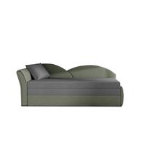 Sofa Aga Alova 36, Alova 10, pilka sp., kairinė, 218 x 80 cm x 77 cm