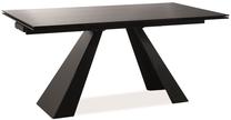 Stalas išskleidžiamas Salvadore, juoda sp., 120 - 180 cm x 80 cm x 76 cm