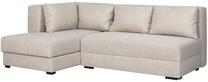 Kampinė sofa - lova Bodzio Judyta TJNL-N1, smėlio ruda sp., kairinė, 155 x 225 cm x 77 cm