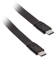 Vads Akasa Super Slim USB Type-C, USB Type-C, 1 m, melna krās.