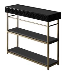 Konsoles galds Kalune Design Zumrut, antracīta krās./zelta krās., 102 cm x 32 cm x 83 cm
