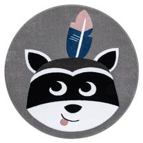 Ковер комнатные Hakano Tinies Raccoon, серый цв., 150 см x 80 см