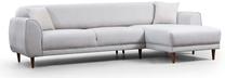 Kampinė sofa Hanah Home Image 560ARE1147, šviesiai ruda sp., dešininė, 169 x 287 cm x 85 cm