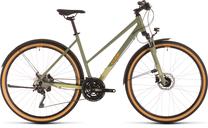 Dviratis turistinis Cube Nature EXC Allroad Lady, 28 ", 20" rėmas, žalia sp./oranžinė sp.