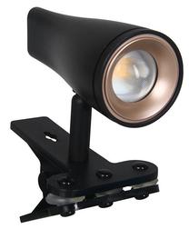 Galda lampa ar skavu Lorry, LED, 4.5W/melna krās.