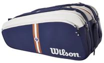 Tenisa soma Wilson Roland Garros Super Tour 15-Pack, zila krās./bēša krās.