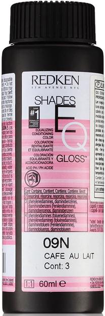 Kраска для волос Redken Shades EQ Gloss, 09n cafe au lait цв., 09N Cafe Au Lait, 60 мл