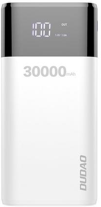 Lādētājs-akumulators (Power bank) Dudao, 30000 mAh, balta krās.