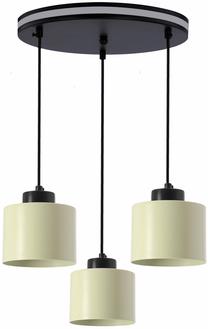 Светильник потолочный Candellux Lighting Olivca 33-47908, E27, 3 x 40 Вт, оливково-зеленый цв. / черный цв.