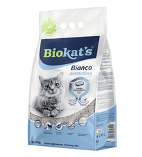 Kačių kraikas Gimborn Biokats Bianco Attracting, organinis (sušokantis), 5 l