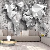 Fototapete Artgeist World Map: Origami LFT1703, 140 cm x 200 cm