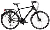 Velosipēds tūristu Kross, 28 ", 21" rāmis, melna krās.