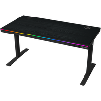 Arvutimängulaud reguleeritava kõrgusega Lorgar LRG-DP80W, 140.5 cm x 116.5 cm, 70.5 - 116.5 cm, must v.