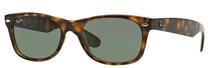 Sporta saulesbrilles Ray-Ban New Wayfarer Classic RB2132 RB2132 902L 55, 52 mm, brūna krās./melna krās./zaļa krās.