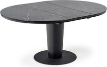Stalas išskleidžiamas Cristiano, black marble sp., 120 - 160 cm x 120 cm x 75 cm