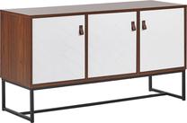 Komoda Beliani Nueva, balta sp./ruda sp., 62 cm x 112 cm x 39 cm
