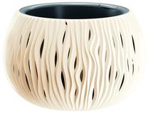 Puķu pods Prosperplast Sandy Bowl 137982, plastmasa, Ø 24 cm, krēmkrāsa