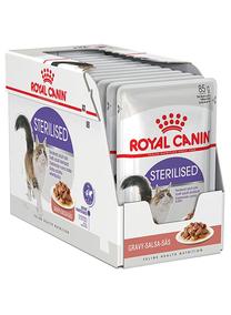Mitrā kaķu barība Royal Canin Sterilised Gravy, vistas gaļa, 0.085 kg x 12 gab.