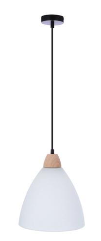 Valgusti rippuv Candellux Lighting Napola, E27, 1 x 60 W, valge v. / must v., 23 x 20 cm