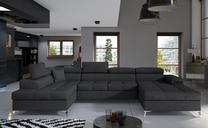 Kampinė sofa Eduardo Inari 96, pilka sp., kairinė, 345 x 202 cm x 90 cm