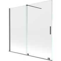 Vannas siena Mexen Velar, 170 cm x 150 cm, caurspīdīga krās./pelēka krās./rūdītais