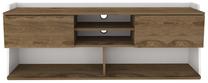 ТВ стол Kalune Design Picas, коричневый цв./белый цв., 35 см x 160 см x 59 см