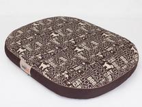 Кровать для животных Hobbydog Oval XL MOWNAP5, коричневый цв./бежевый цв., XL