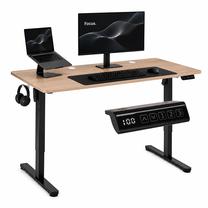Компьютерный стол регулируемая высота ModernHome JSD-C5-1-15, 140 см x 60 см, 72 - 118 см, светлый дуб цв.