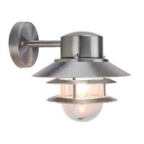 Õue seinavalgusti Elstead Lighting Copenhagen 1, 60W, E27, IP44, roostevaba teras v., 21.8 cm x 23.6 cm