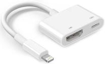 Провод RoGer HDMI, Apple Lightning, белый цв.