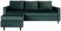Kampinė sofa House Nordic Firenze 1301506, tamsiai žalia sp., 219 x 151 cm x 80 cm