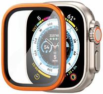 Защитное стекло Spigen, ALM Glas.Tr Slim Pro Apple Watch Ultra (49mm), прозрачный цв./oранжевый цв.
