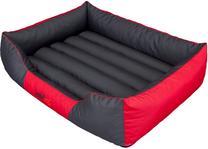 Guļvieta mājdzīvniekiem Hobbydog Comfort CORCZC9, sarkana krās./gaiši pelēka krās., L