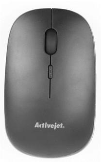 Belaidė kompiuterinė pelė ActiveJet AMY-310W, juoda sp.