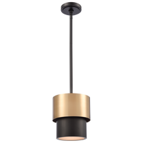 Valgusti rippuv CosmoLight Coburg P01777BR, E14, 1 x 40 W, messing v/must v. / must v., 20 x 24 cm