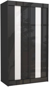 Spinta ADRK Karen, balta sp./juoda sp., 61 cm x 120 cm x 215 cm
