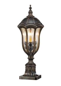 Brīvi stāvošs āra gaismeklis Elstead Lighting Baton Rouge 3, 60W, E14, IP44, bronzas krās./brūna krās., 24.1 cm x 61 cm