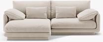 Kampinė sofa Micadoni Torino MIC_LC_S_184_F1_TORINO1, ecru sp., kairinė, 220 x 170 cm x 83 cm