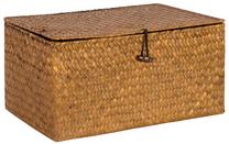 Daiktadėžė su dangčiu Home4you, ruda sp., 35 x 23 x 17 cm