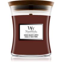 Žvakė, aromatinė WoodWick Smoked Walnut & Maple, 30 h, 85 g, ruda sp.